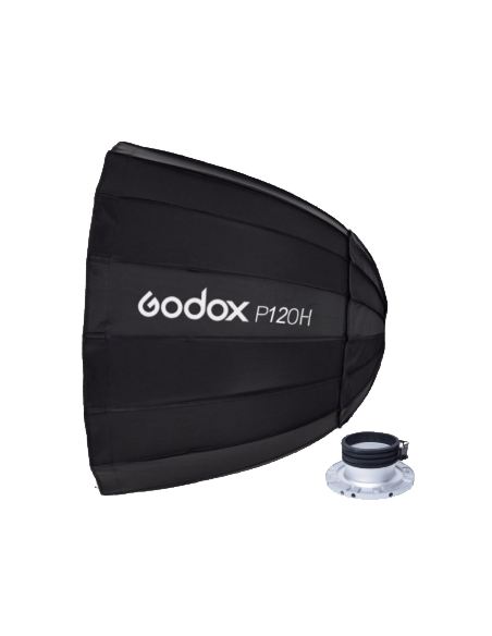 Softbox parabolico 120cm con anello bowens