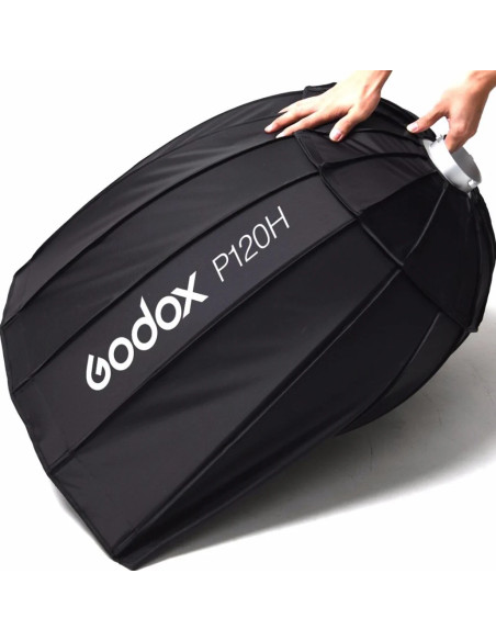 Softbox parabolico 120cm con anello bowens