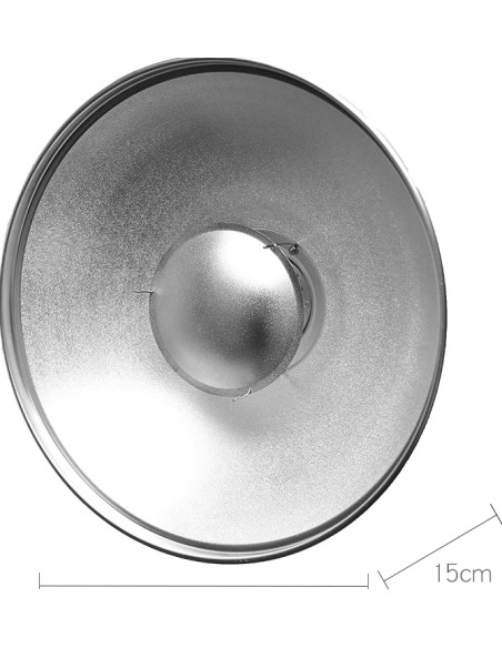 Parabola Beauty Dish Silver 42cm