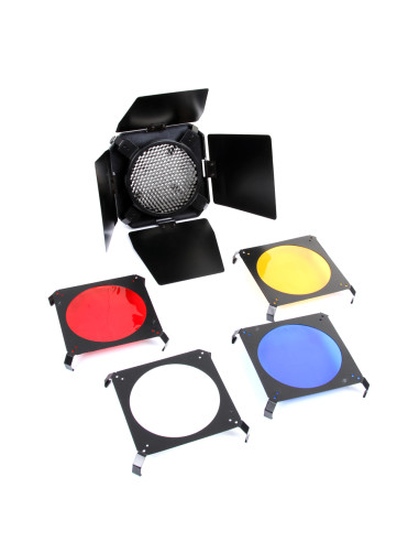 GODOX PORTAFILTRI CON 4 ALETTE + FILTRI COLORATI - ATTACCO BOWENS