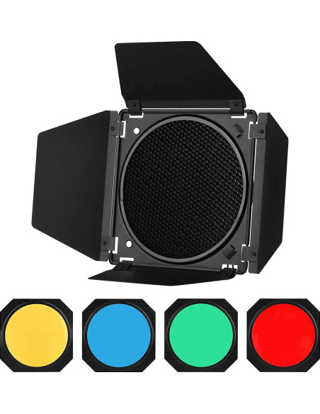 GODOX PORTAFILTRI CON 4 ALETTE + FILTRI COLORATI - ATTACCO BOWENS