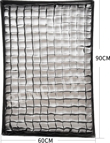 Softbox 60x90cm con griglia a nido d'ape