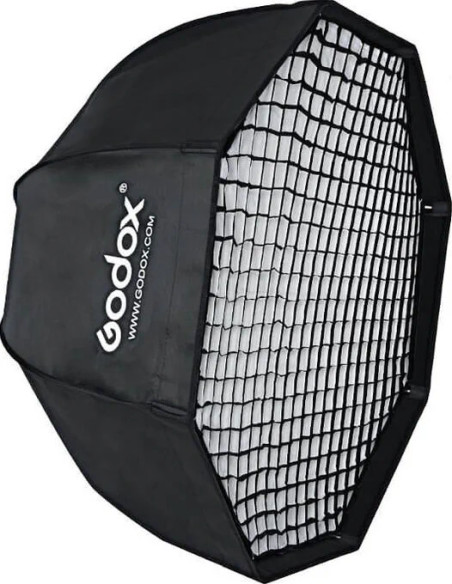 Softbox ottagonale a chiusura rapida 80cm con griglia