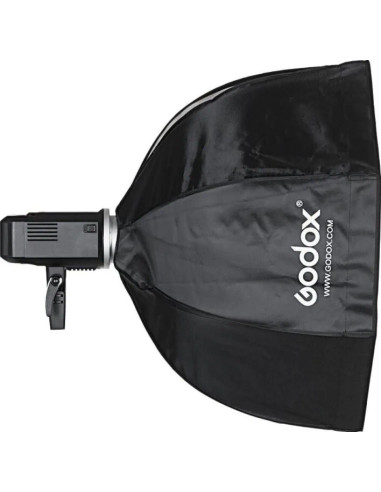 Softbox ottagonale a chiusura rapida 80cm con griglia