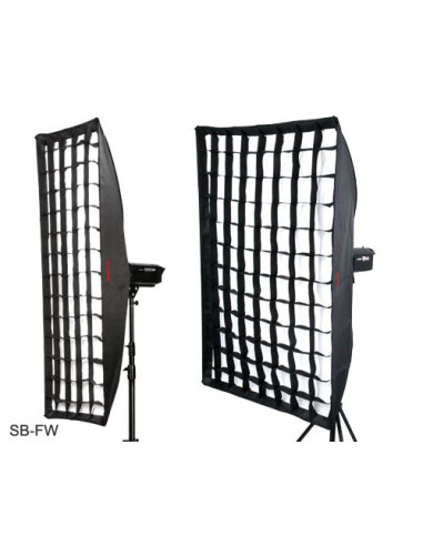Softbox 80x120cm con griglia a nido d'ape