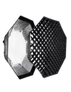 Softbox ottagonale 140cm con griglia a nido d'ape